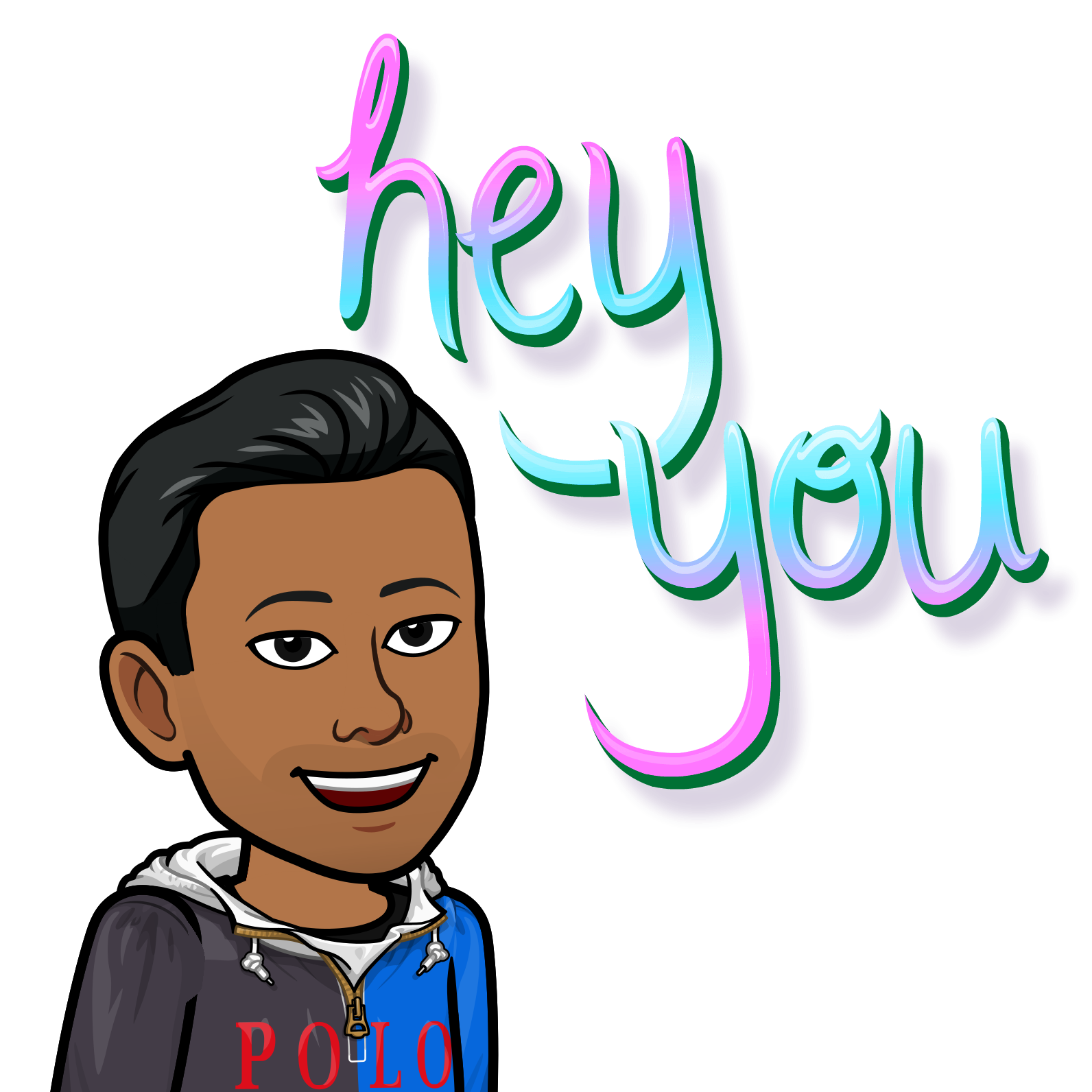 Bitmoji of me as a profile pic